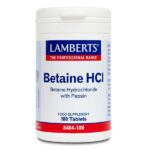 Pepsiiniga Betaine HCl tabletid N180 (Lamberts, UK)