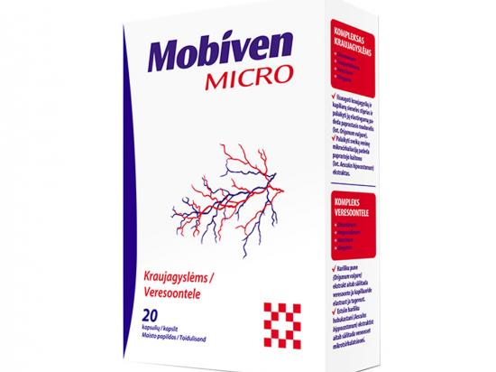 Toidulisand veresoontele Mobiven Micro N20 (Tšehhi)