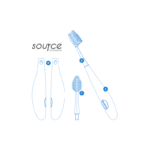 Hambahari Radius Source vahetava peaga, soft