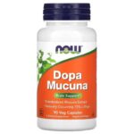 Dopa Mucuna kapslid dopamiini tootmise toetamiseks N90 (Now Foods)