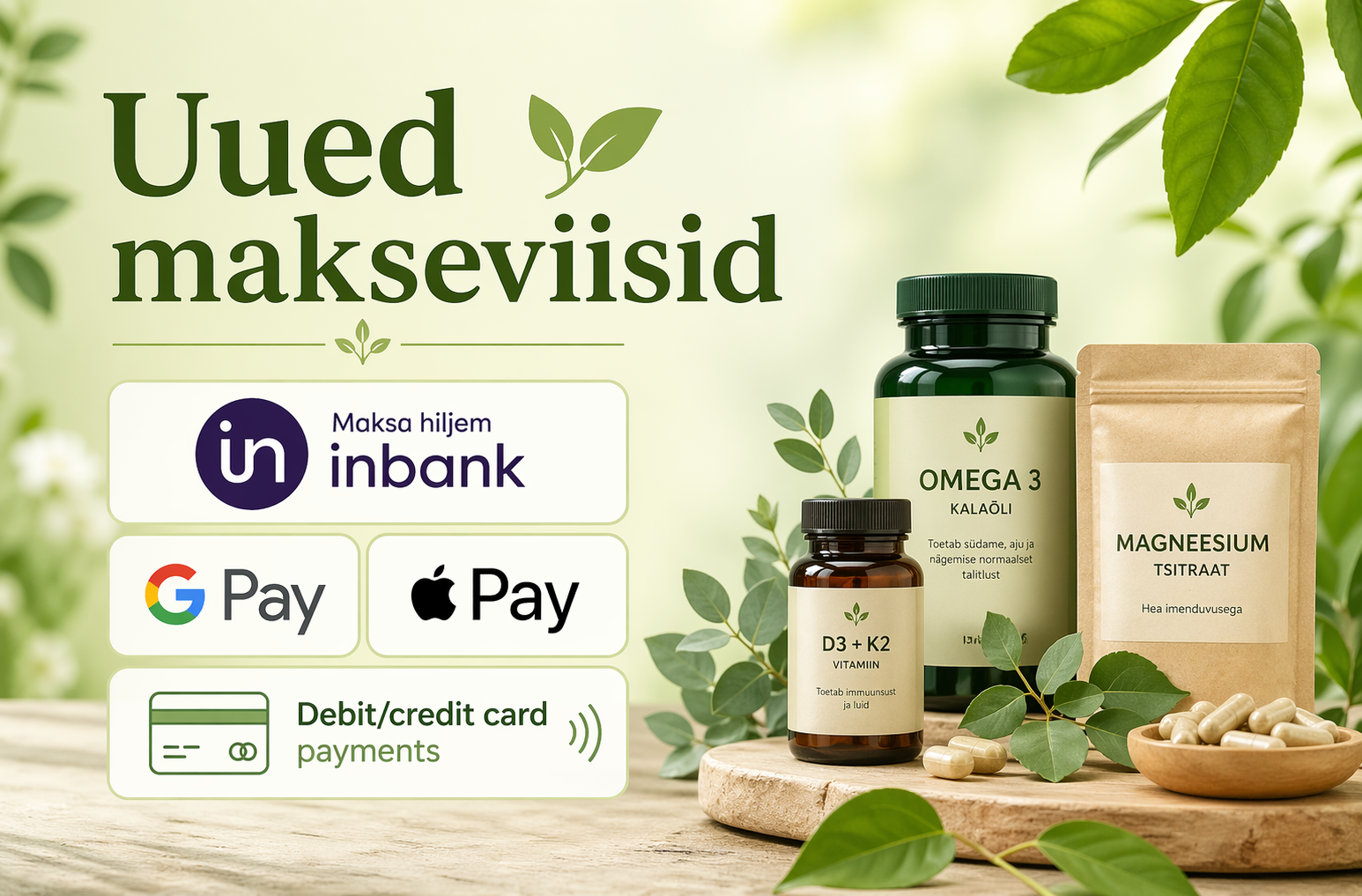 Uued makseviisid